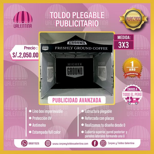 Plegable Publicitario 3 x 3 (Avanzado)