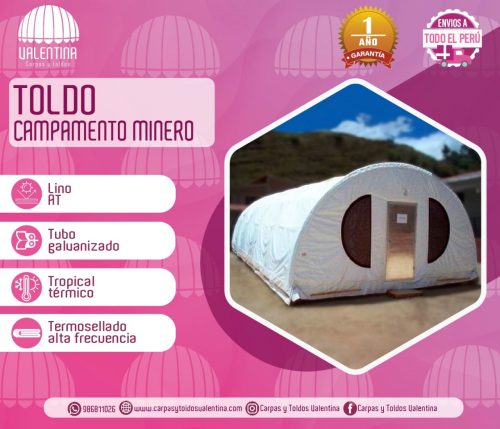 Carpas Mineras 6.00 X 5.00 (Térmica)