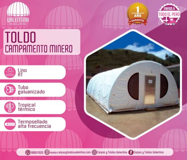 Carpas Mineras 6.00 X 5.00 (Térmica)