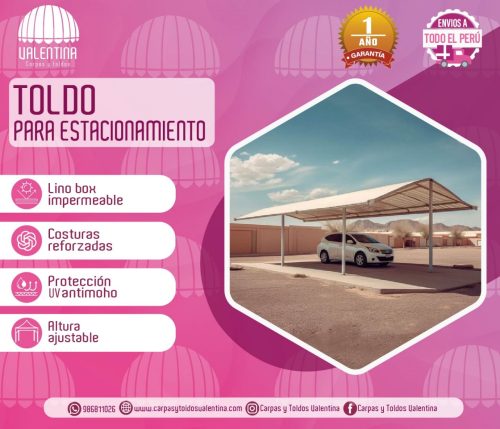Toldo para Estacionamiento 6x3